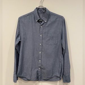 JCrew Factory Mens Lightweight Chambray Shirt - Size M Slim